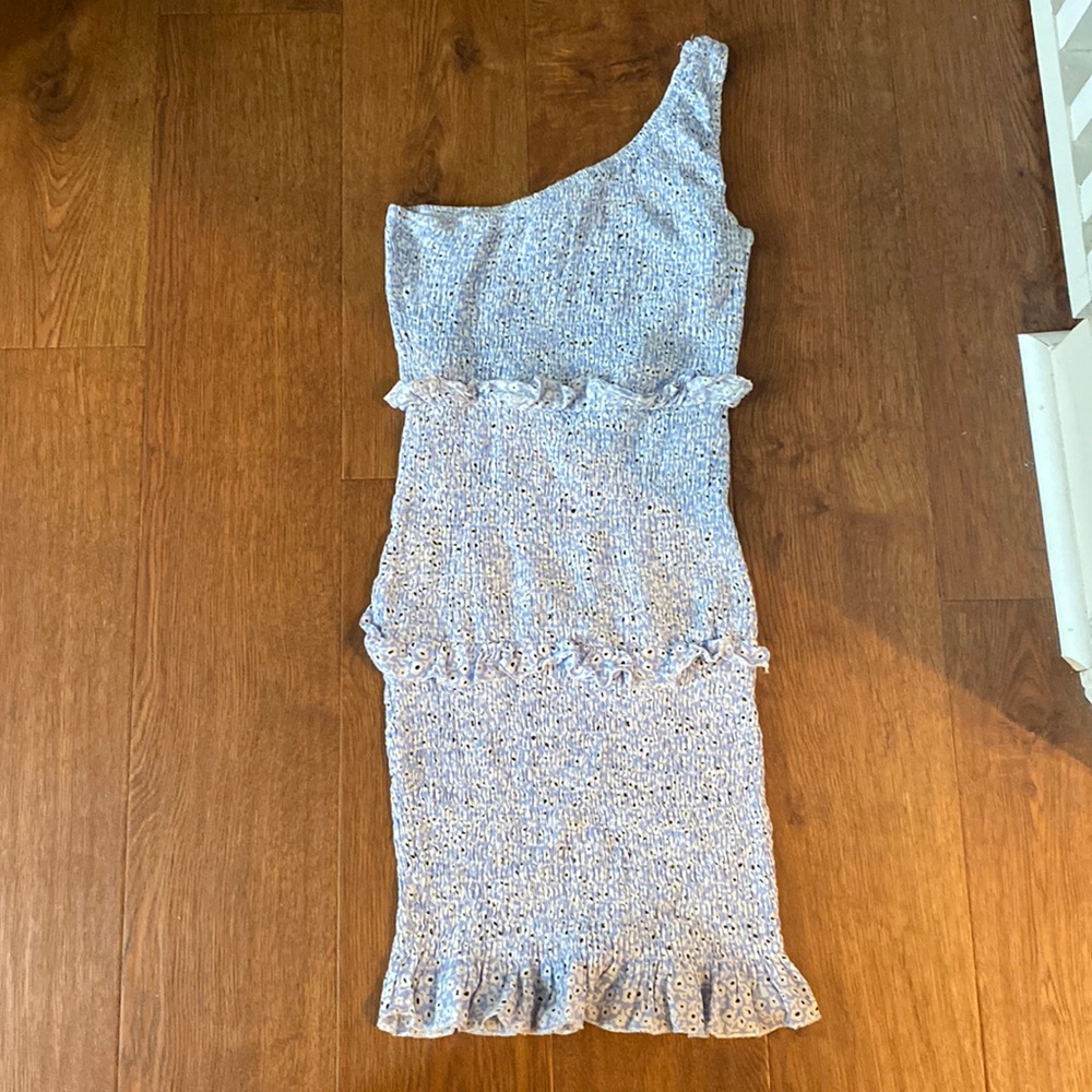 One shoulder ruffled Princess Polly dress